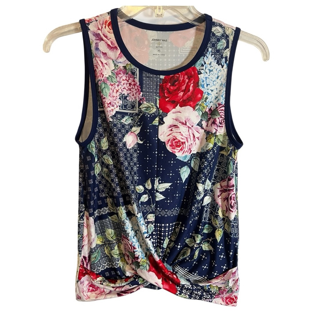 Johnny Was Active Bee Active Crossover Tank Top Size XS